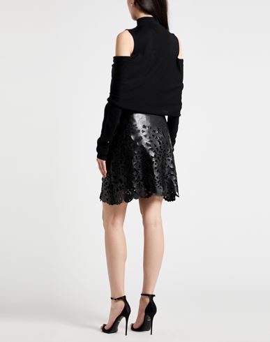 Woman Mini skirt Black Size 4 Polyester