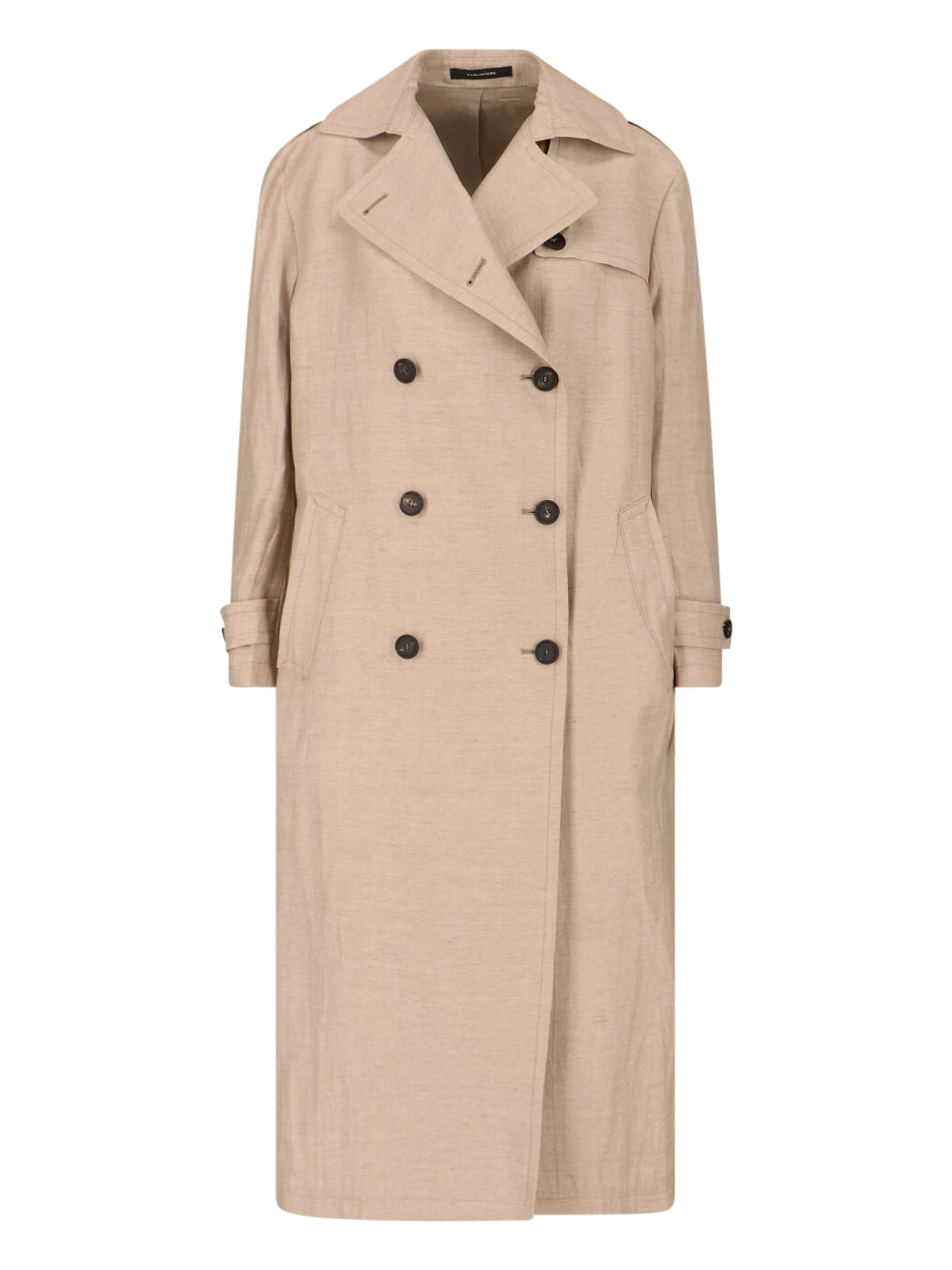 Linen-Cotton Blend Tailored Jacket for Women