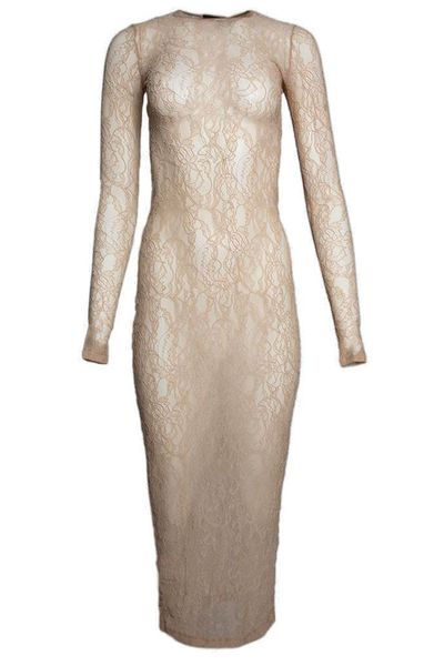 WARDROBE.NYC レース ロングスリーブ ドレス