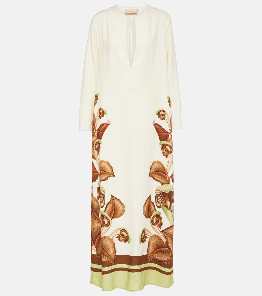 Arisaema printed maxi dress
