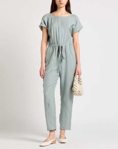 Woman Jumpsuit Sage green Size 6 Viscose, Polyester