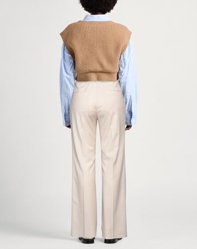 Woman Pants Beige Size 4 Polyester, Wool, Elastane