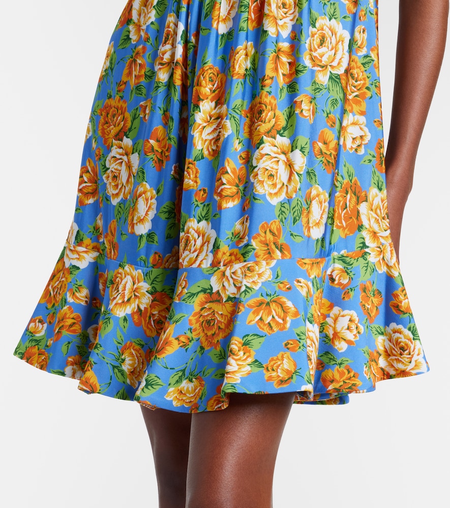 Floral chainmail minidress