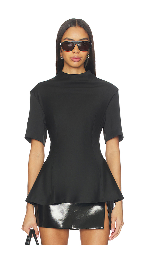 REMAIN Suiting Peplum Top in Black. 40. Also