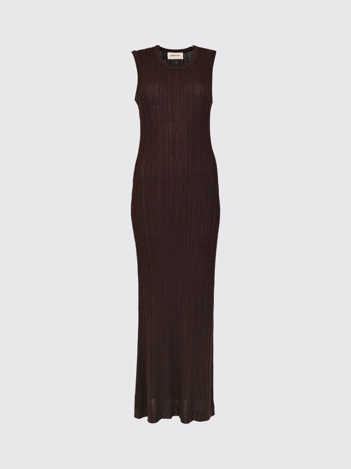 Off-the-Shoulder Ribbed-Knit Midi Dress