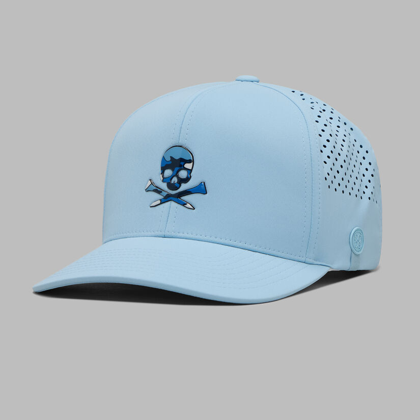 Skull & Tees Perforated Delta Hat-Baja