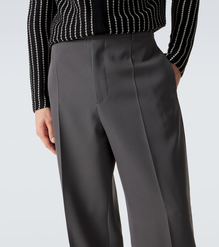 Wool wide-leg pants