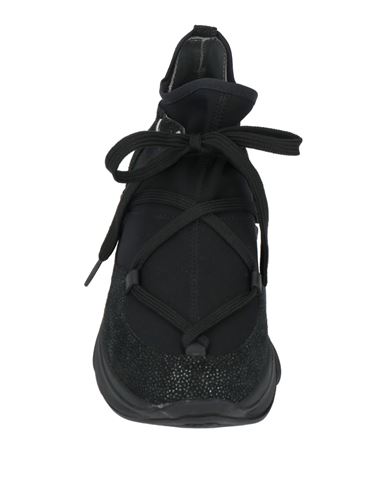 Woman Sneakers Black Size 6 Textile fibers, Leather