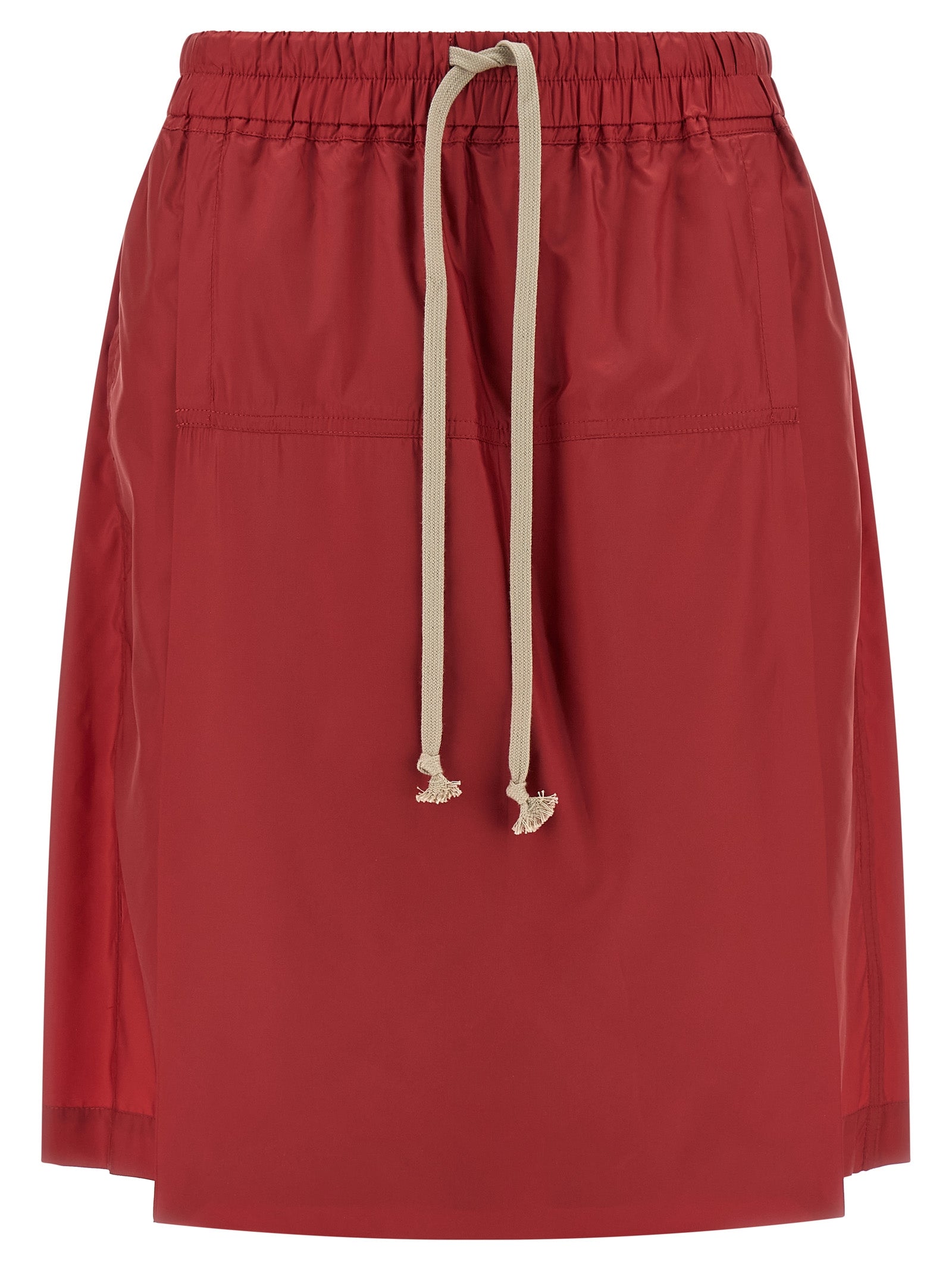 Kilt-Insert Technical Bermuda Shorts — Red