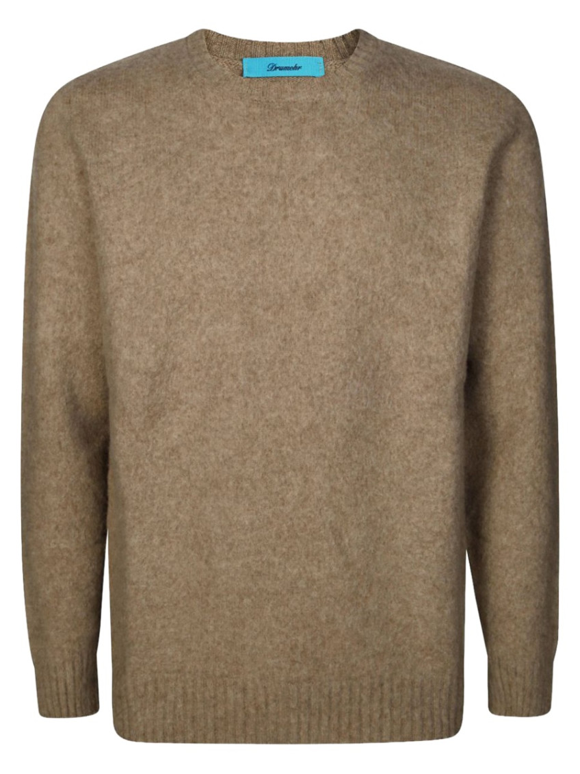 Drumohr - crew neck knit sweater ribbed cuffs he