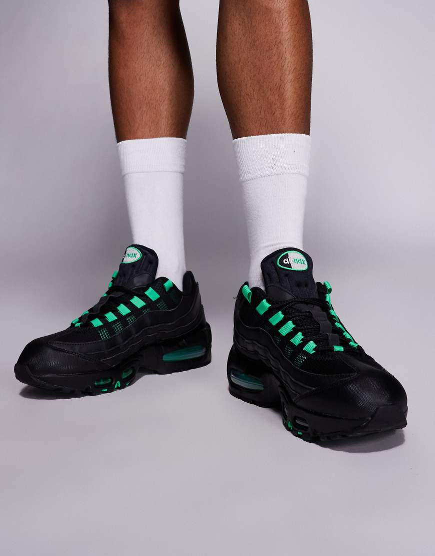 Air Max 95 OG sneakers in black & green