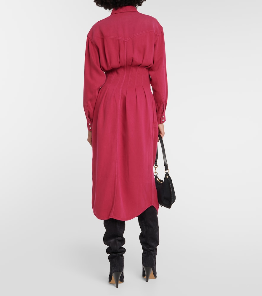 Western tencel midi dress