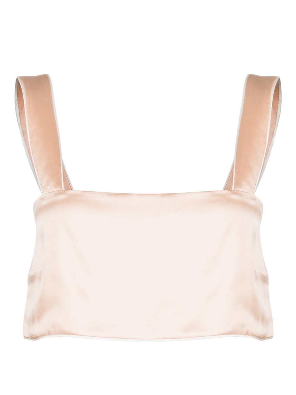 Kiki silk bandeau top - Black