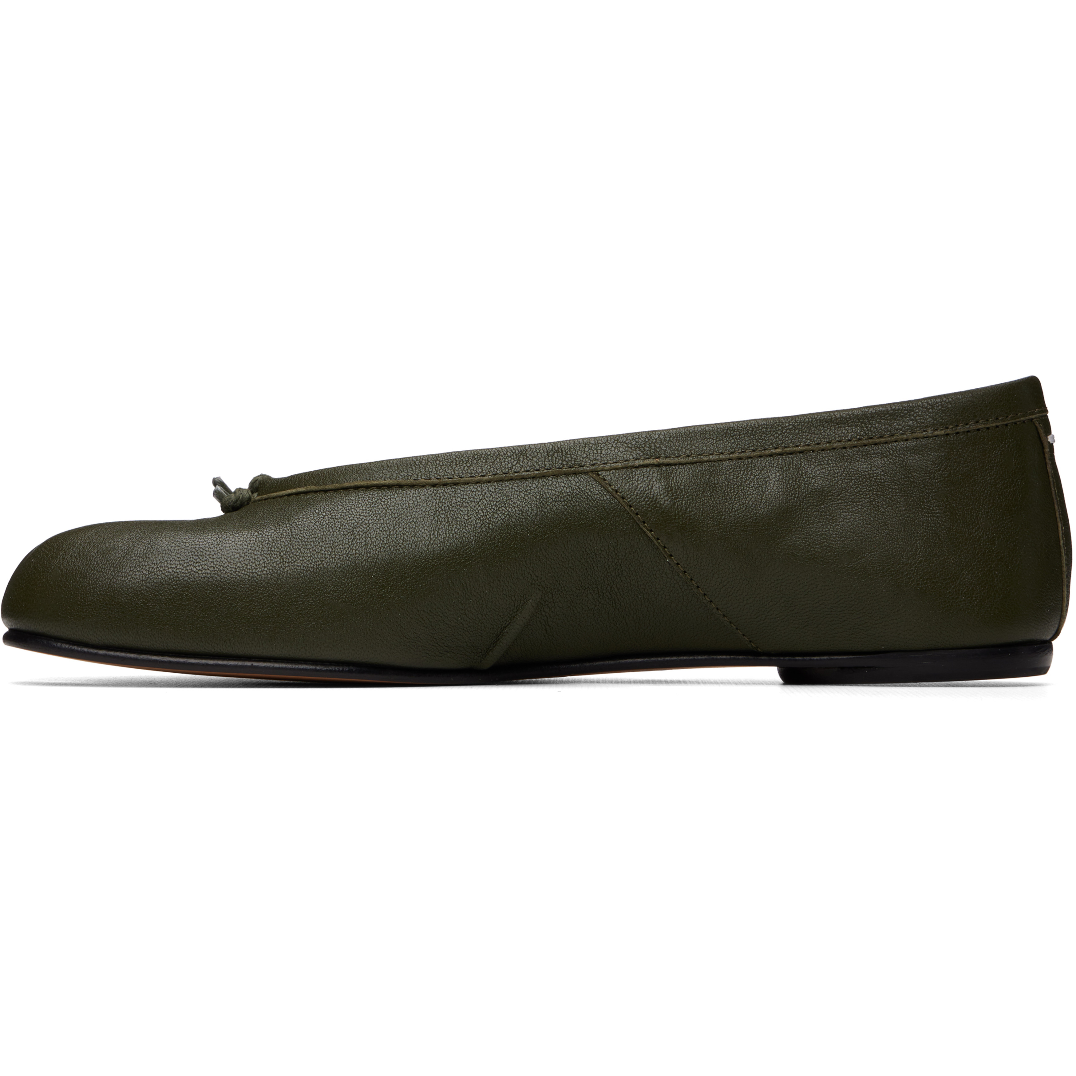 Khaki Tabi Ballerina Flats