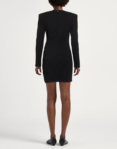 Woman Mini dress Black Size M Polyester, Elastane