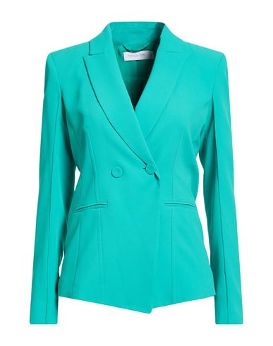 Woman Blazer Green Size 4 Polyester