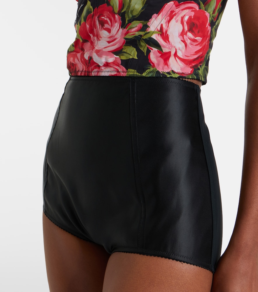 Satin micro shorts