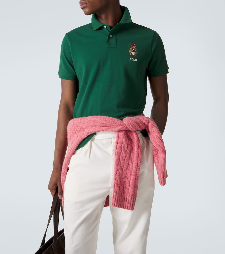 Polo Bear cotton piqué polo shirt