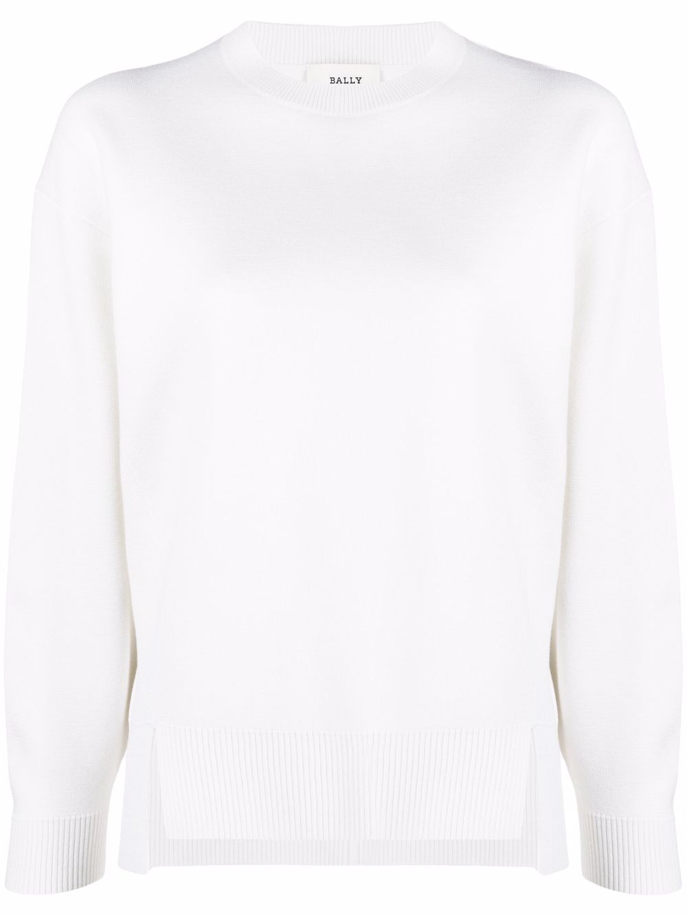 Front-slit detail jumper - White
