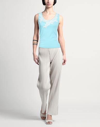 Woman Top Azure Size 4 Cotton, Modal, Elastane