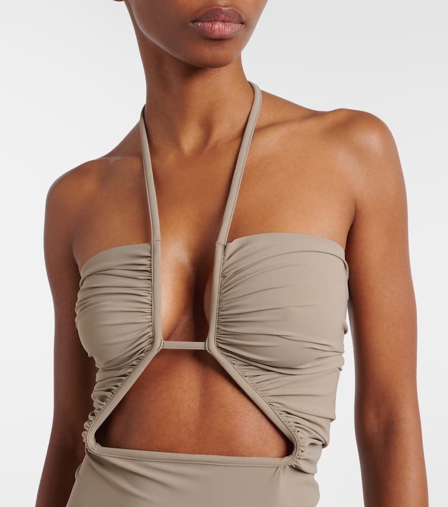 Prong cutout swimsuit