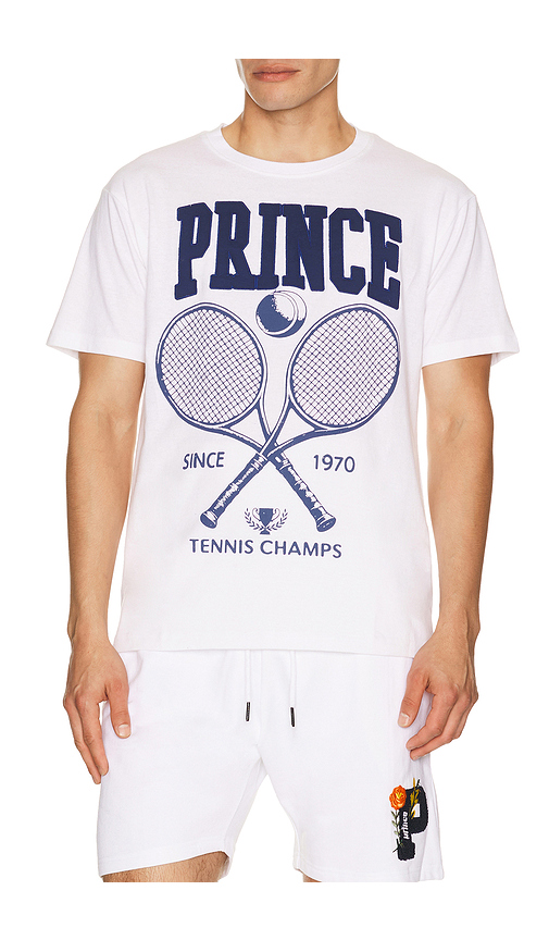 Prince Tennis Tee in White. - XL/1X also in