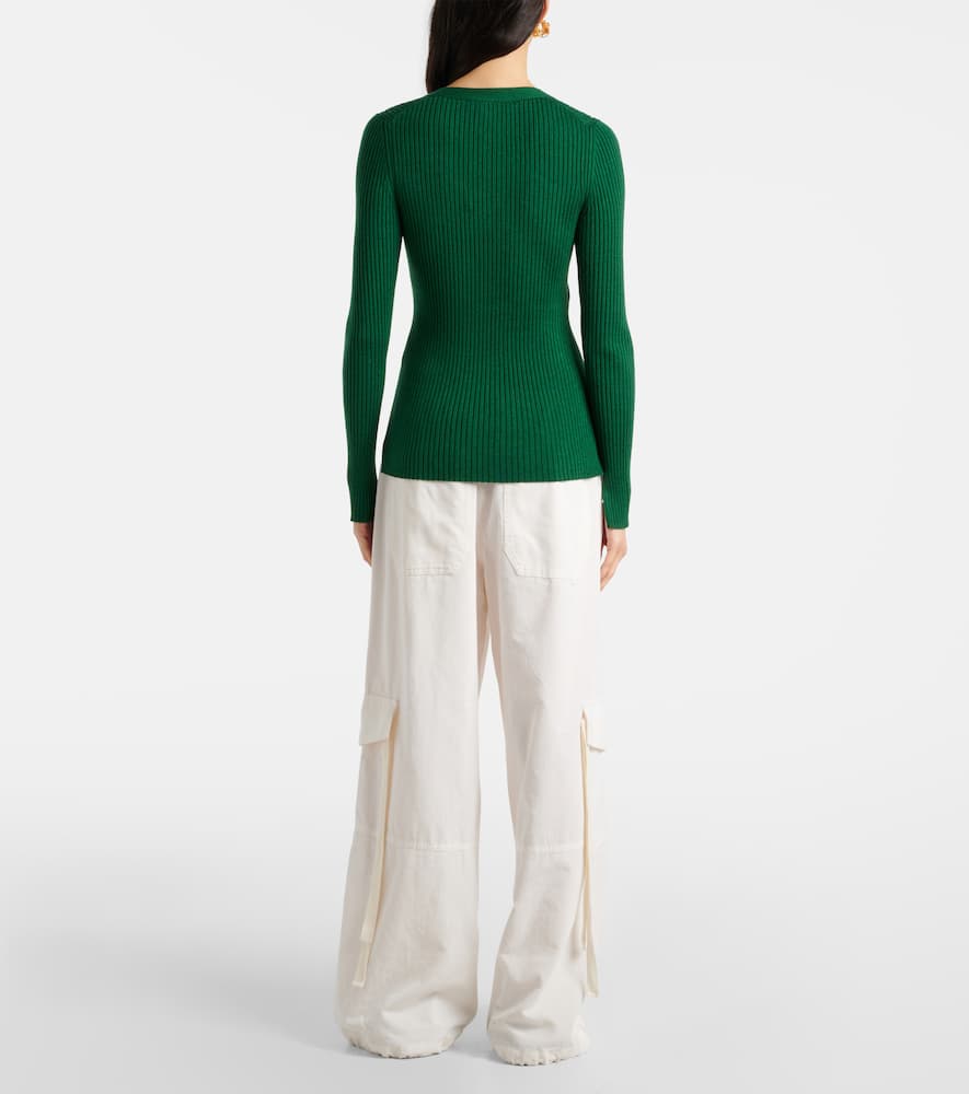 Essential Ease wool and silk-blend cardigan