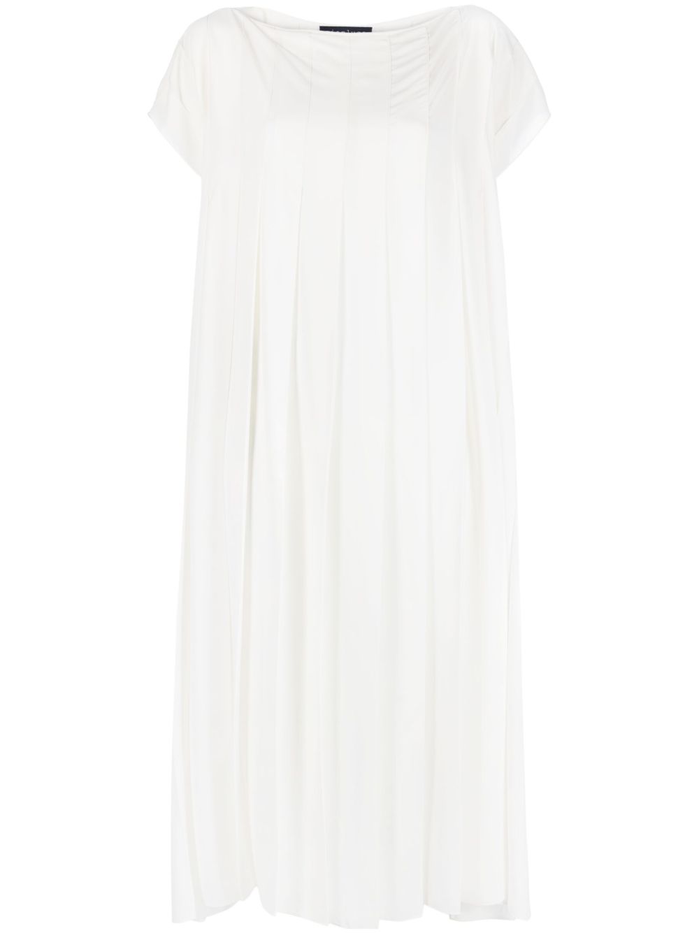 Pleated midi dress - Neutrals