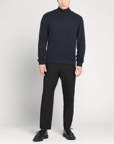 Man Turtleneck Navy Size XXL Merino Wool