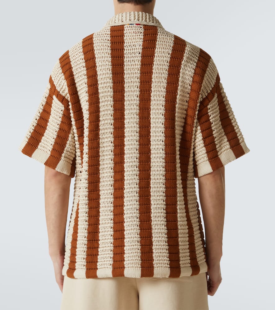 Thomas crochet cotton bowling shirt