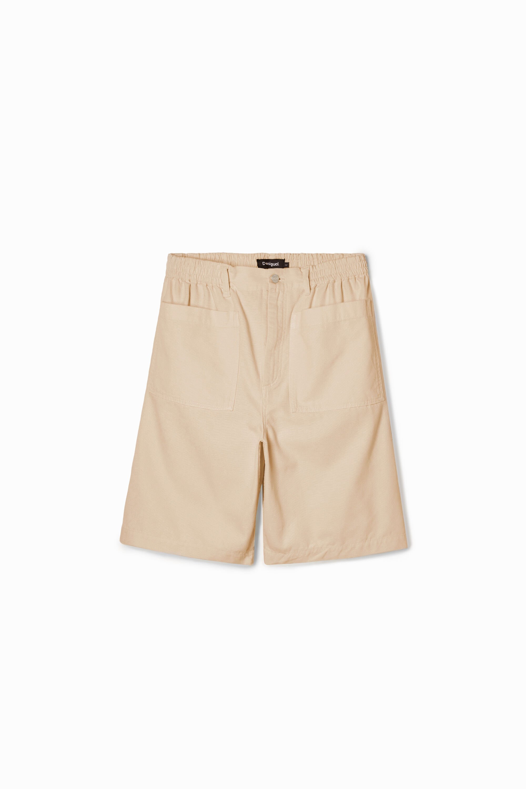 Plain shorts with pocket