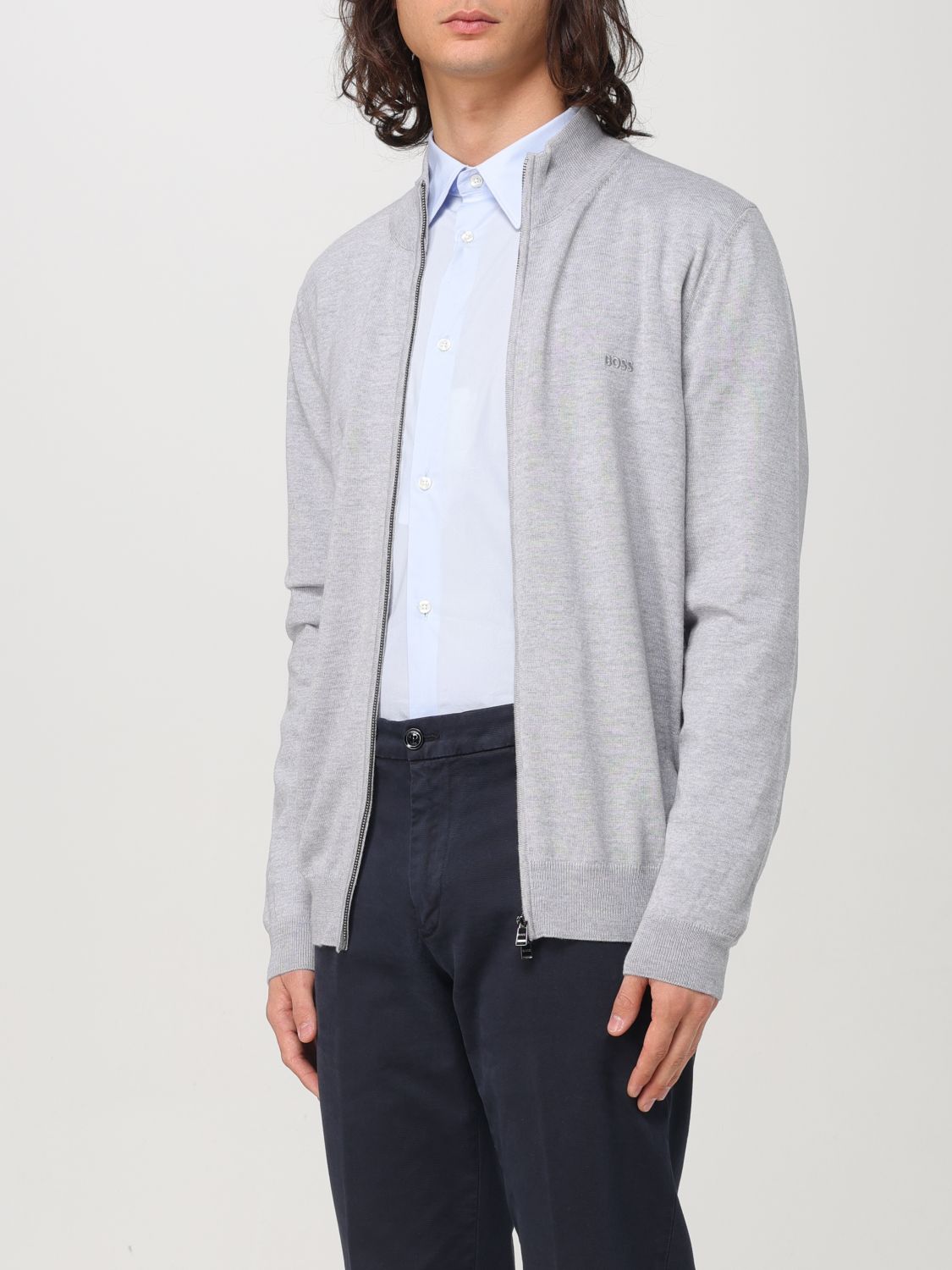 Cardigan Men color Grey