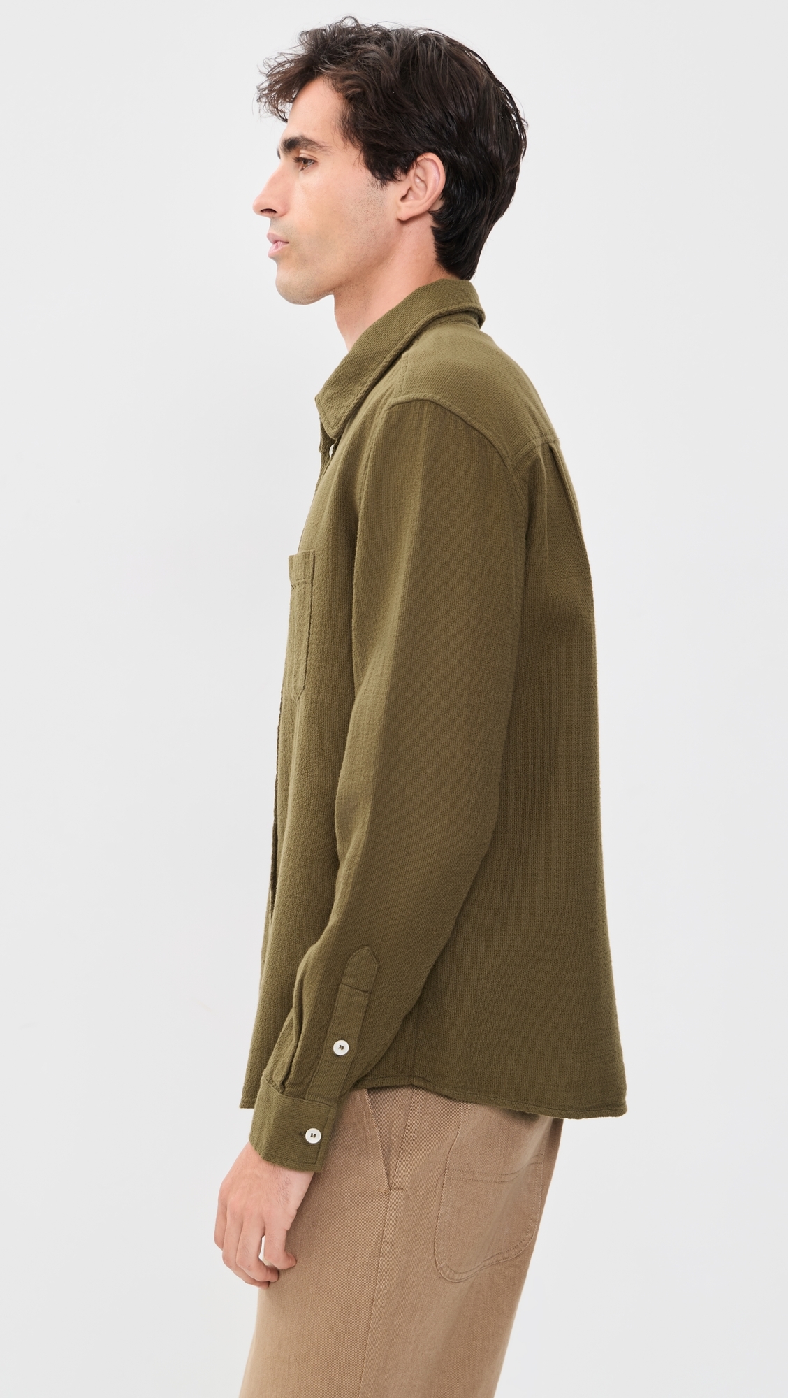 Atlas Button Down Shirt Moss