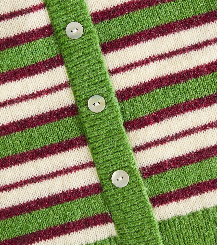 Molo Geraldine striped wool-blend cardigan