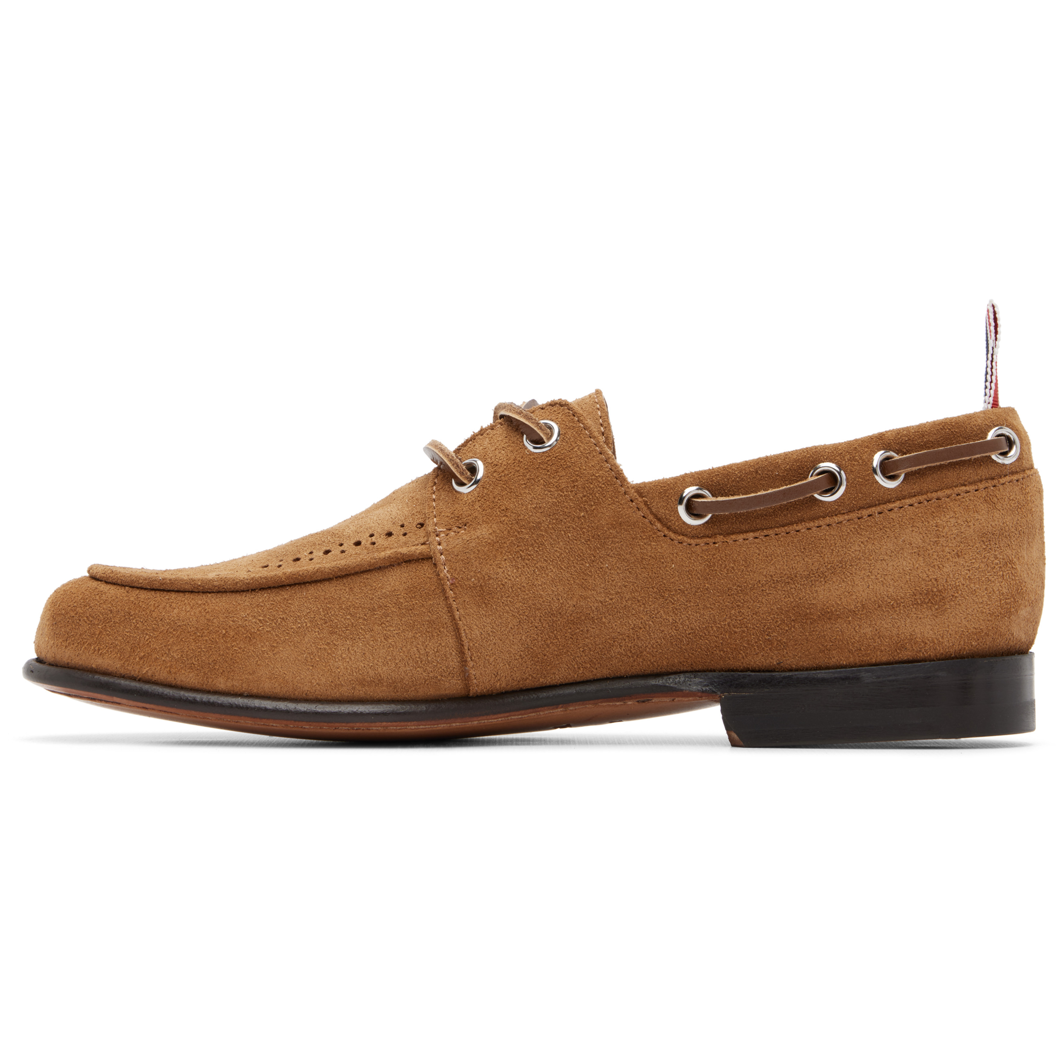 Tan Suede Flex Leather Sole Boat Shoes