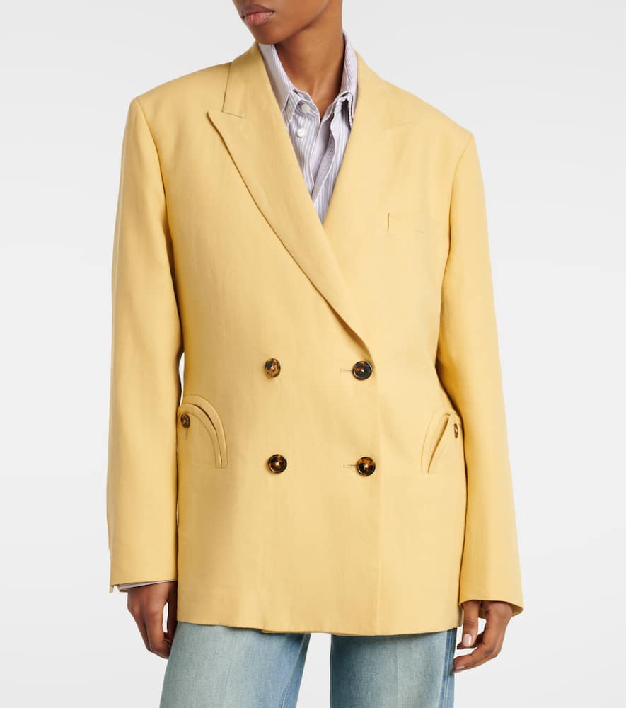 Blazé Milano Nightbreak double-breasted linen blazer