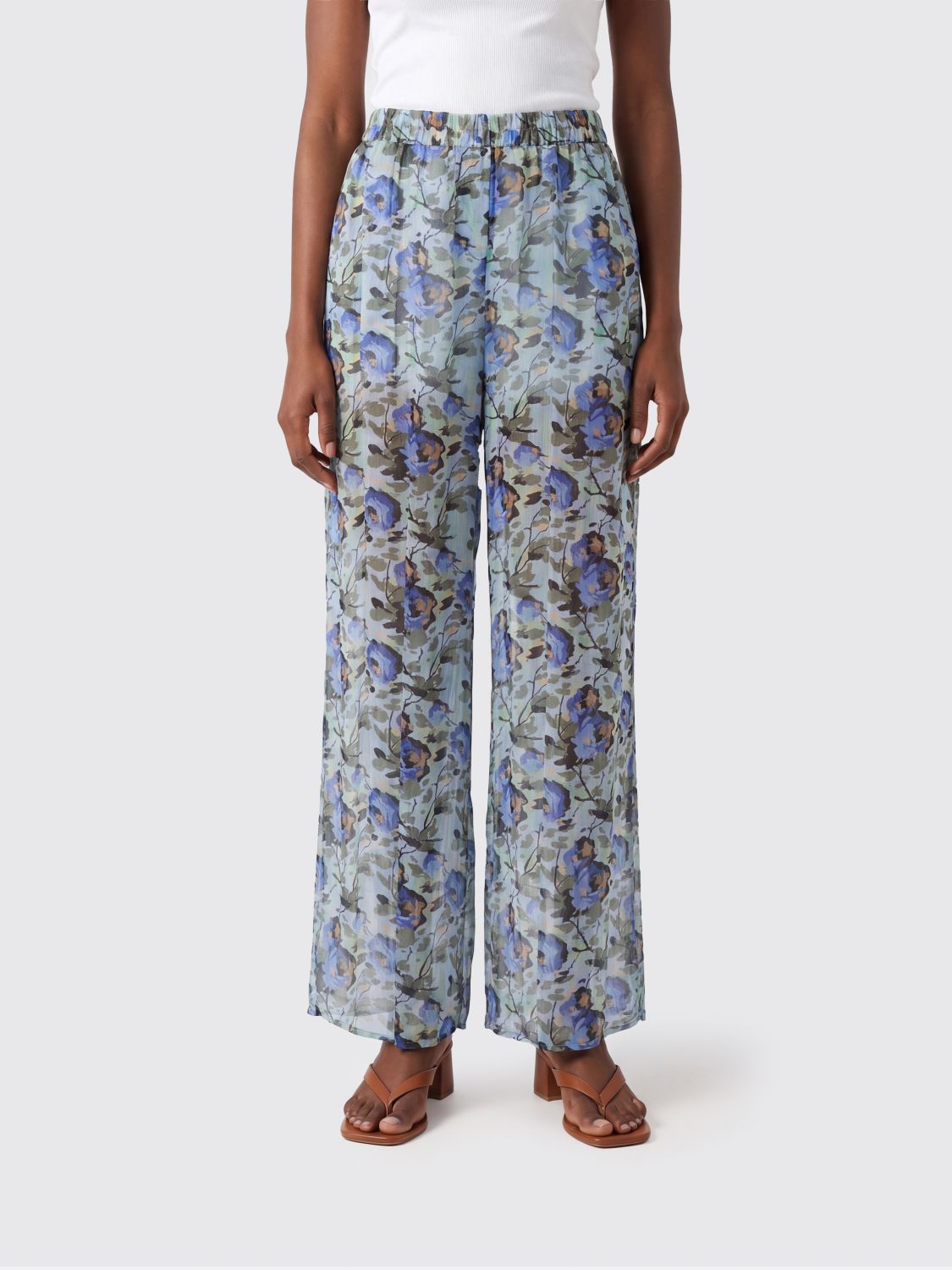 Pants Woman color Blue