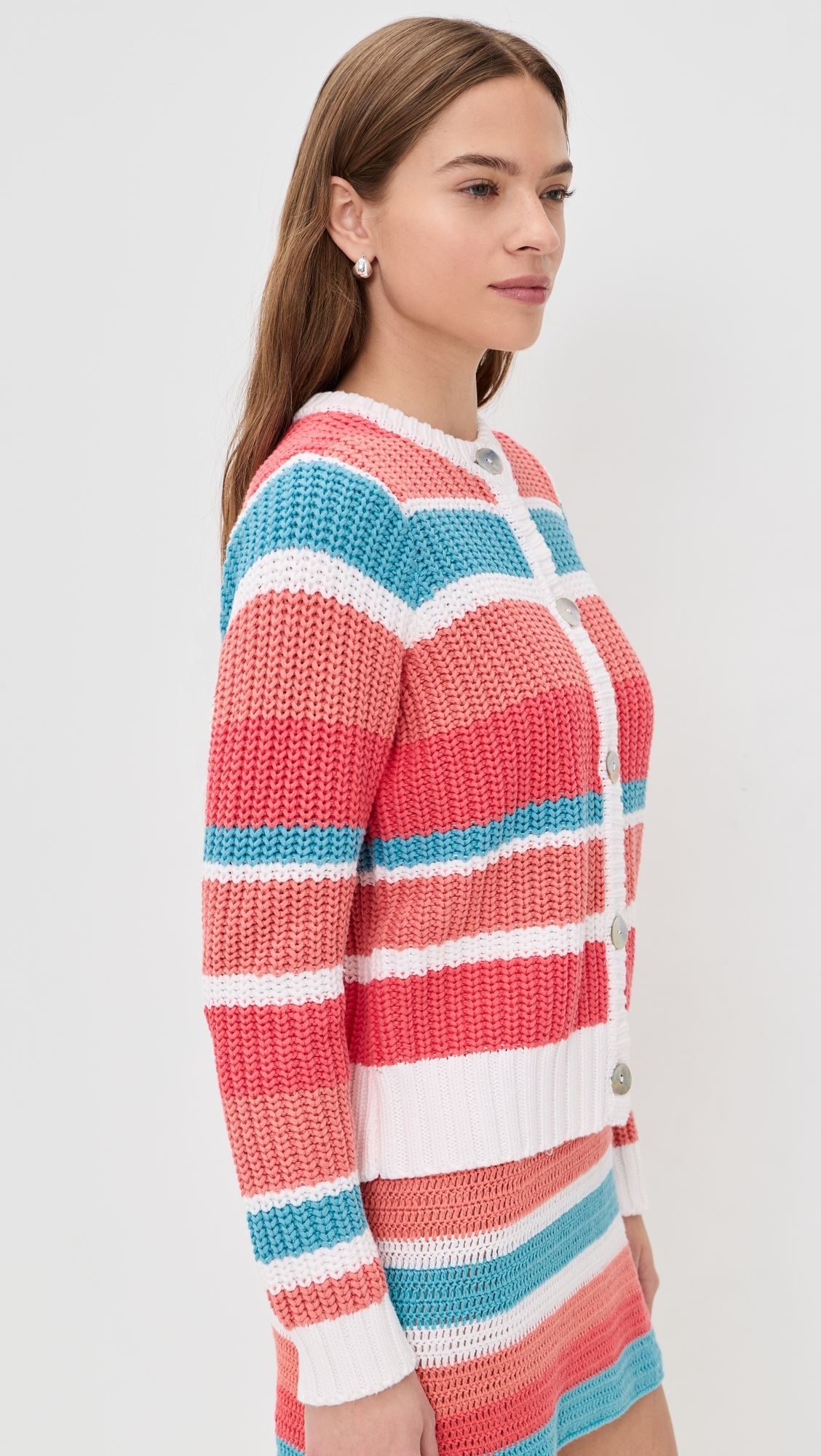 Camden Cardigan Cabana Stripe Knit