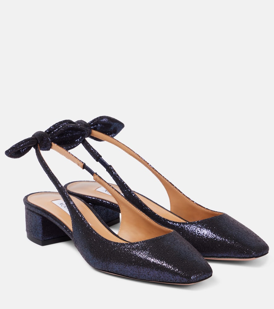 Very Bow 35 slingback pumps