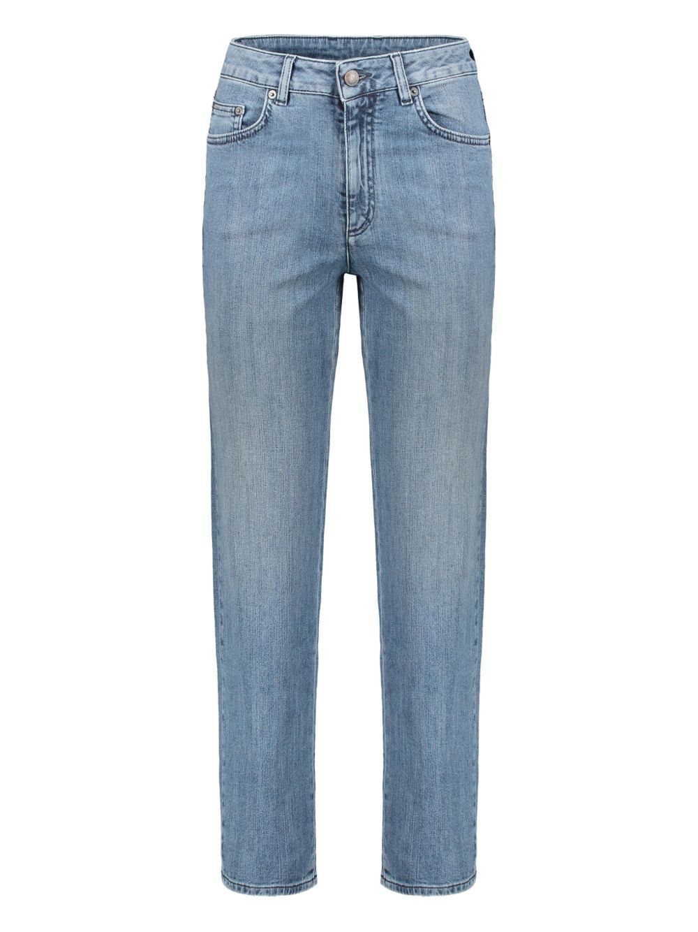 Bleached-effect jeans - Blue