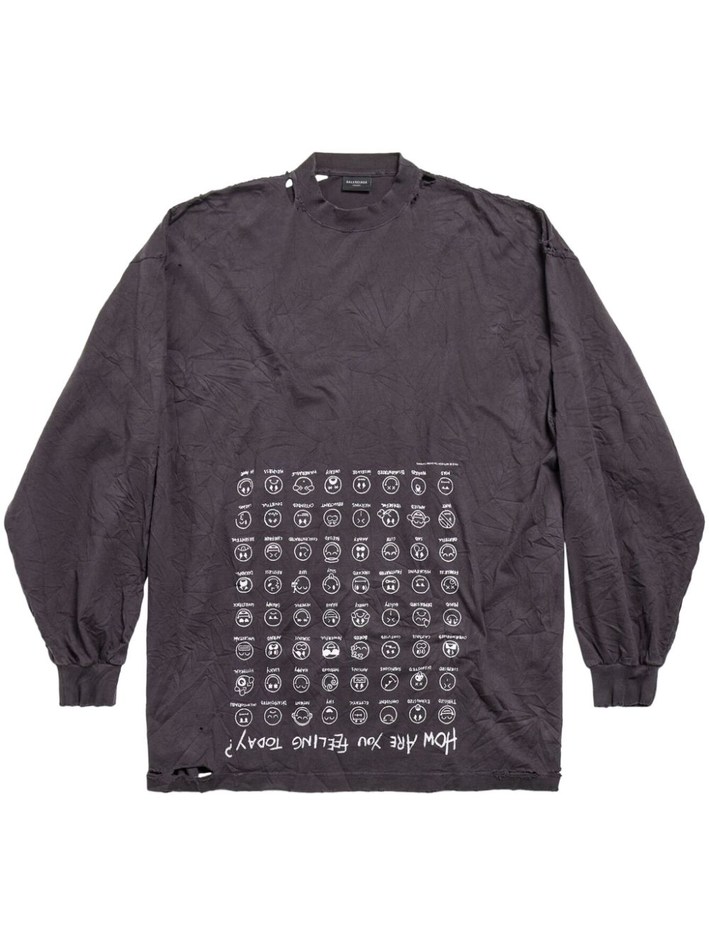 Graphic-print top - Grey