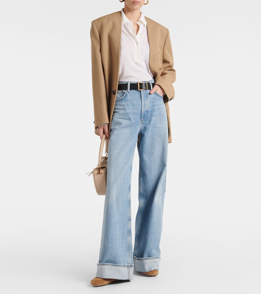 Dame high-rise wide-leg jeans