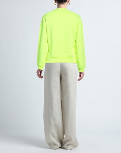 Woman Sweatshirt Lime green Size XS Polyester, Cotton, Elastane
