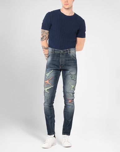 Patriòt Man Jeans Blue Size 30 Cotton, Elastane