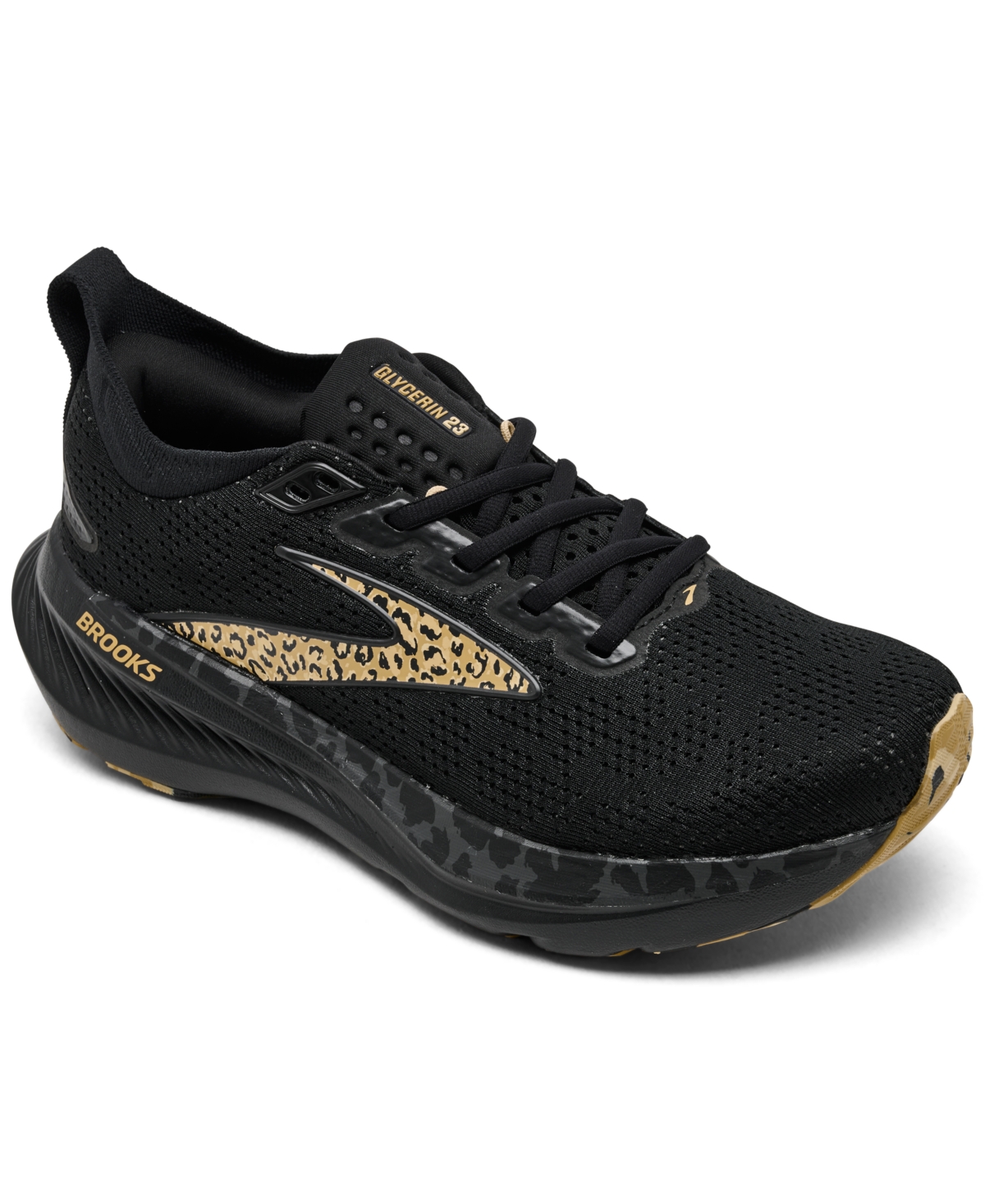 Women's Glycerin 23 Running Sneakers from Finish Line - Black, Asphalt, Cyber