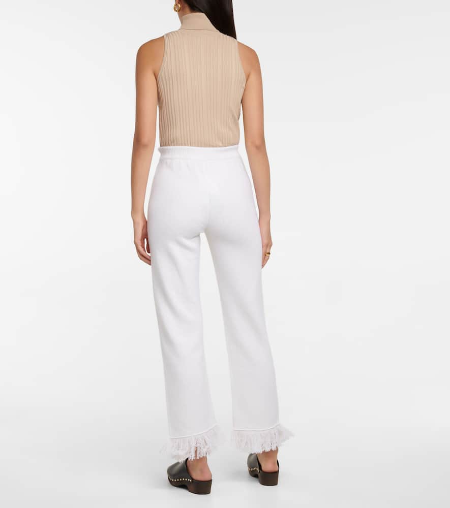 Cordillera fringed virgin wool pants
