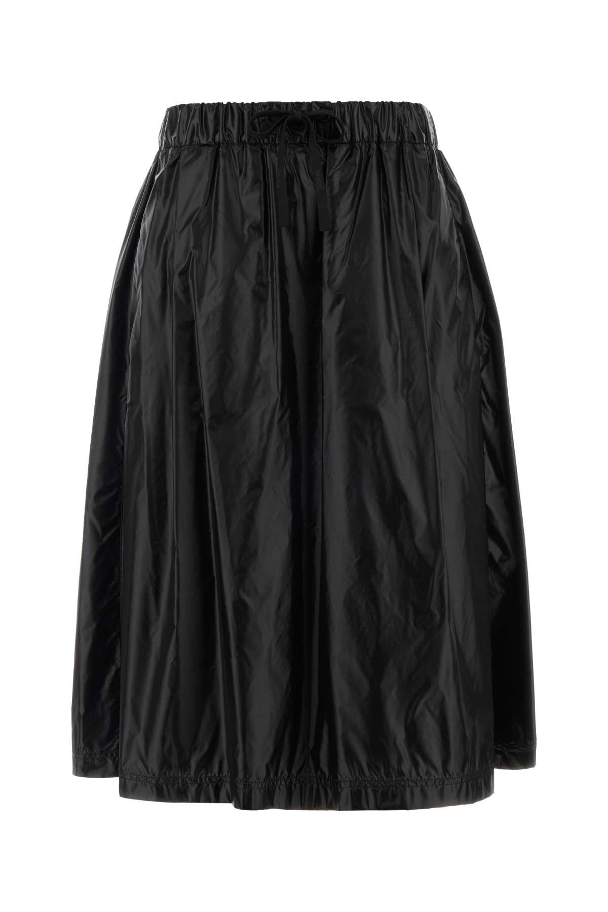 Nylon Taffeta Skirt — Black