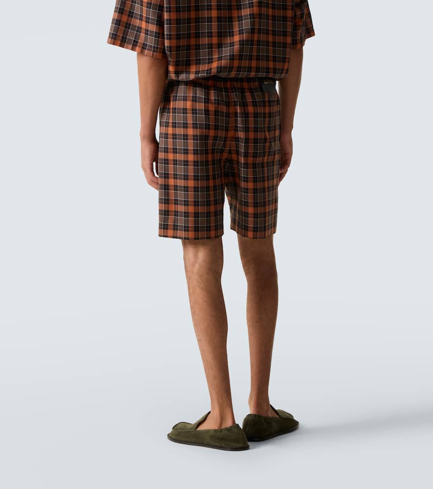 Checked Bermuda shorts