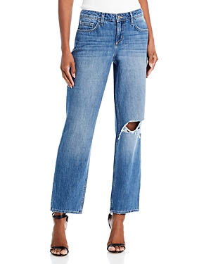 Nevia Mid Rise Slouch Straight Jeans in Hilmar