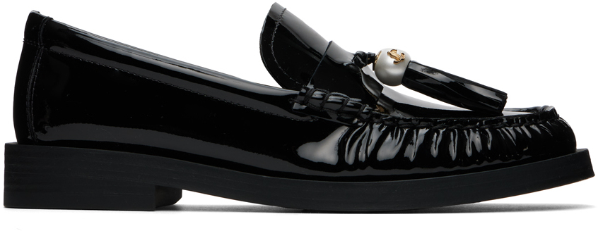 Jimmy Choo Black Addie Loafers